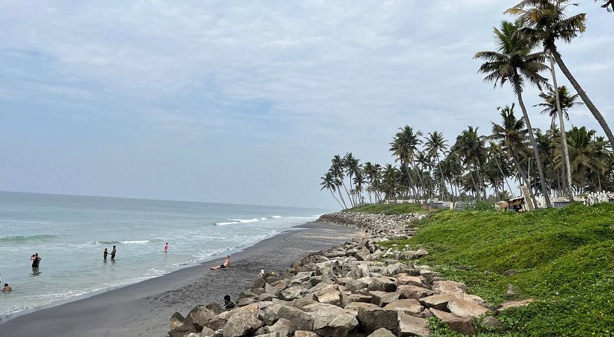 Thiruvambadi Black Beach Varkala, , India